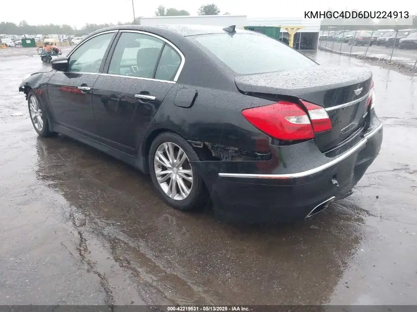 2013 Hyundai Genesis 3.8 VIN: KMHGC4DD6DU224913 Lot: 42219531