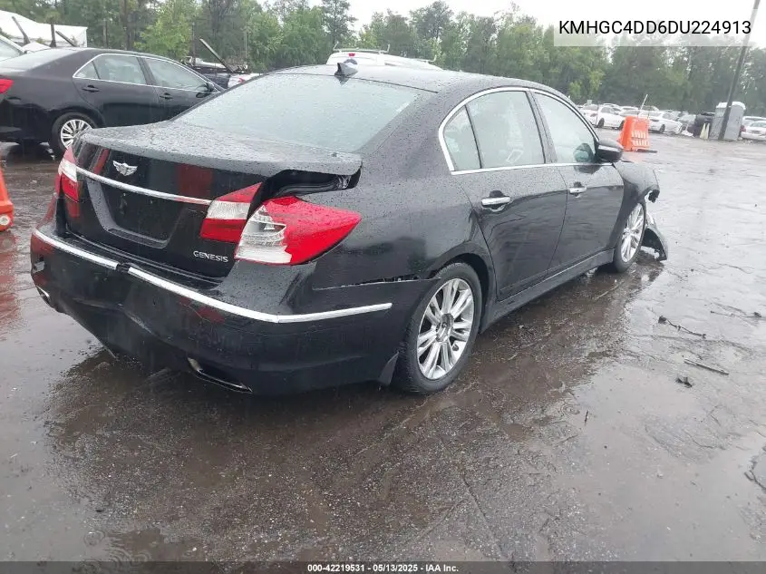2013 Hyundai Genesis 3.8 VIN: KMHGC4DD6DU224913 Lot: 42219531