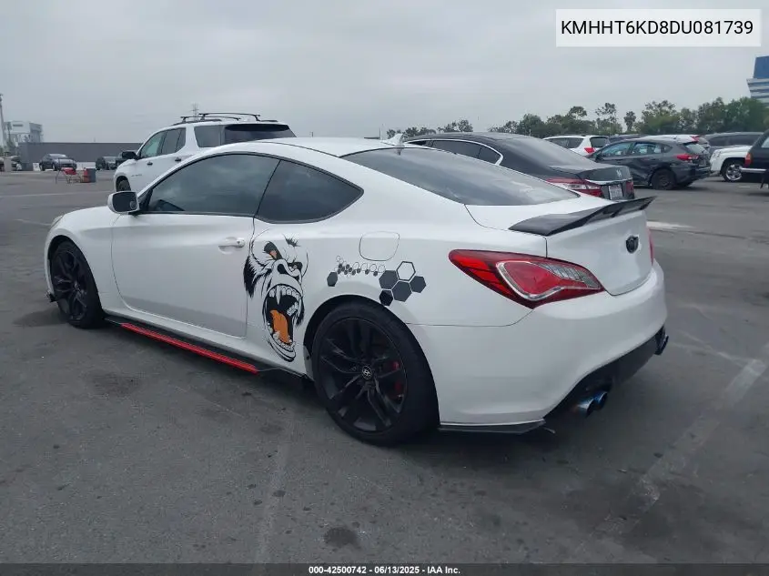 2013 Hyundai Genesis 2.0T R-Spec VIN: KMHHT6KD8DU081739 Lot: 42500742
