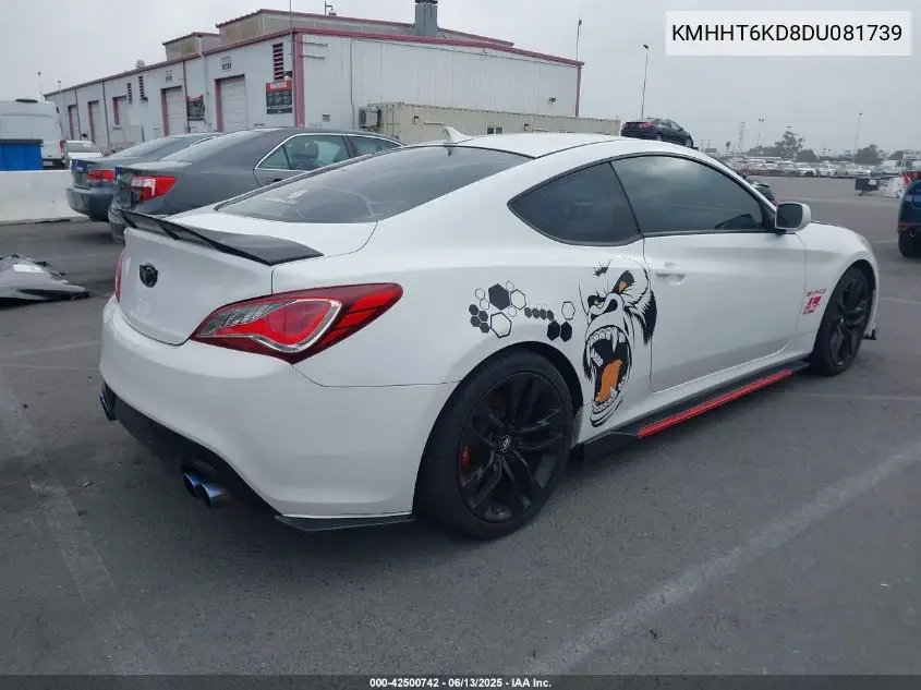 2013 Hyundai Genesis 2.0T R-Spec VIN: KMHHT6KD8DU081739 Lot: 42500742