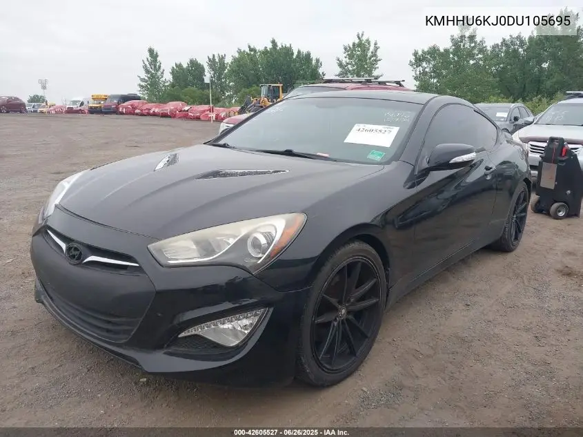 2013 Hyundai Genesis 3.8 Grand Touring VIN: KMHHU6KJ0DU105695 Lot: 42605527