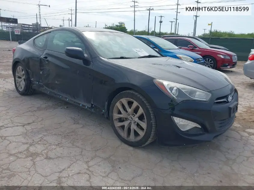 2014 Hyundai Genesis 2.0T Premium VIN: KMHHT6KD5EU118599 Lot: 42242355