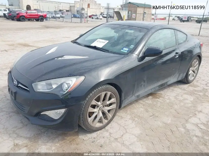 2014 Hyundai Genesis 2.0T Premium VIN: KMHHT6KD5EU118599 Lot: 42242355