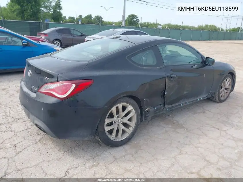 2014 Hyundai Genesis 2.0T Premium VIN: KMHHT6KD5EU118599 Lot: 42242355
