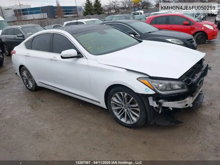 2015 Hyundai Genesis VIN: KMHGN4JE5FU050259 Lot: 12287067