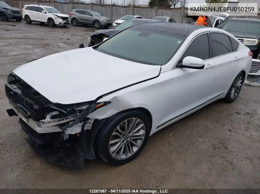2015 Hyundai Genesis VIN: KMHGN4JE5FU050259 Lot: 12287067