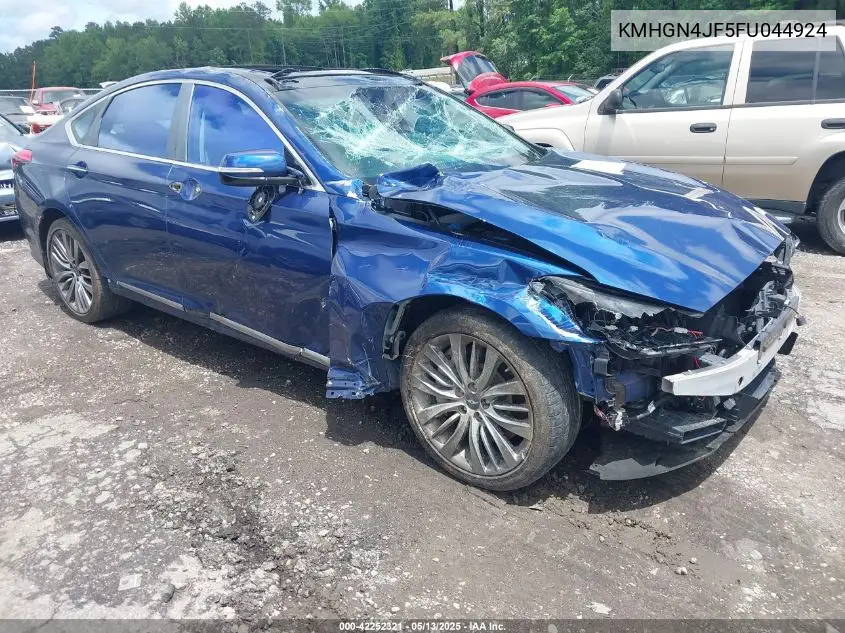2015 Hyundai Genesis 5.0 VIN: KMHGN4JF5FU044924 Lot: 42252321