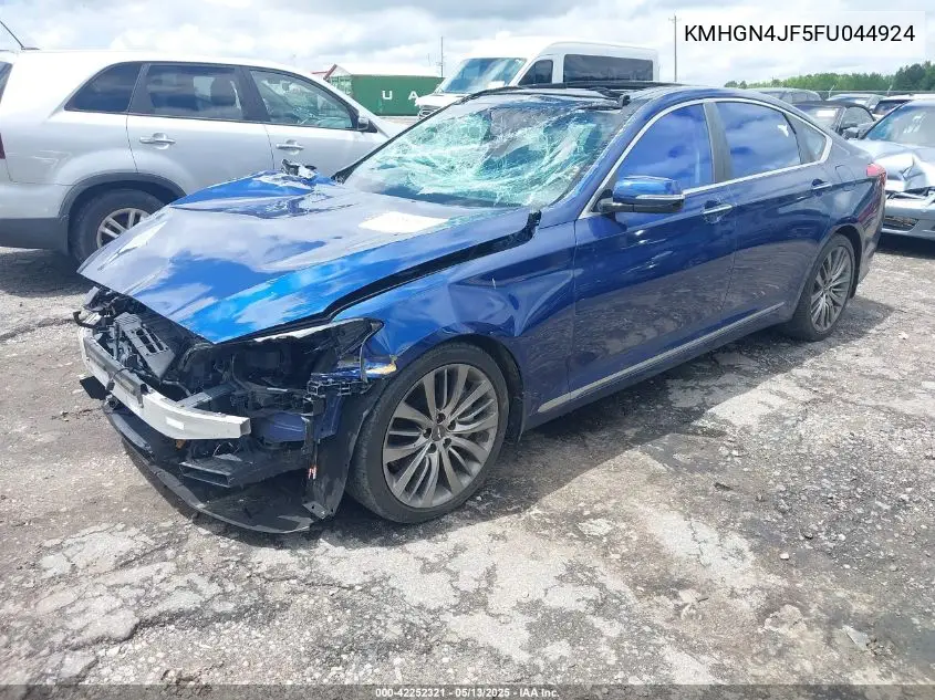 2015 Hyundai Genesis 5.0 VIN: KMHGN4JF5FU044924 Lot: 42252321