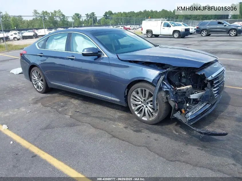 2015 Hyundai Genesis 5.0 VIN: KMHGN4JF8FU015806 Lot: 42569777
