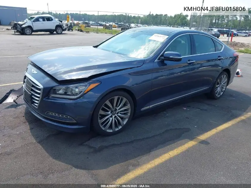 2015 Hyundai Genesis 5.0 VIN: KMHGN4JF8FU015806 Lot: 42569777