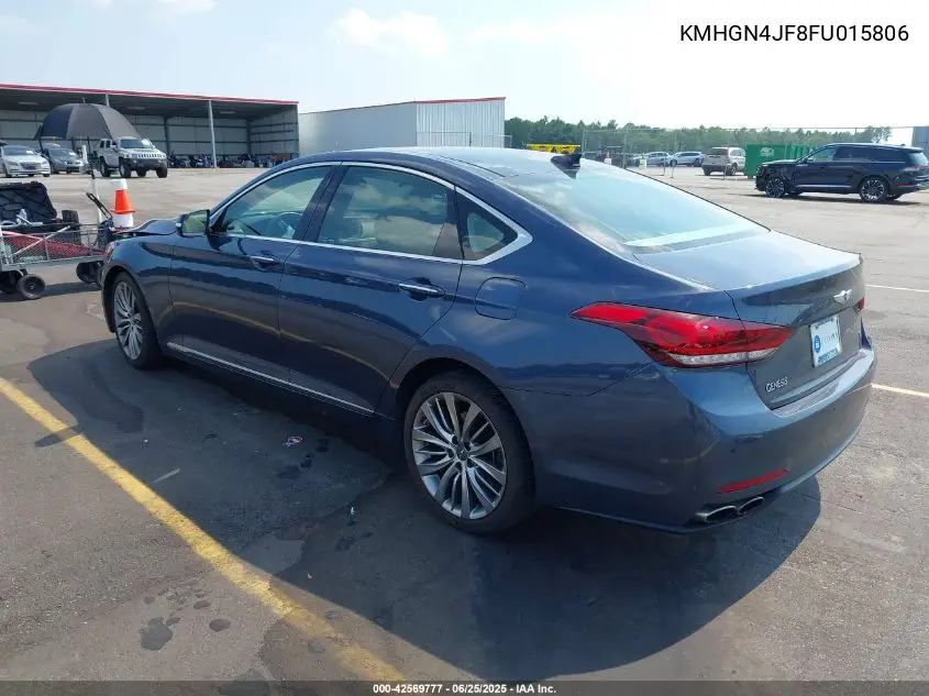 2015 Hyundai Genesis 5.0 VIN: KMHGN4JF8FU015806 Lot: 42569777