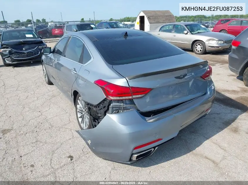 2015 Hyundai Genesis 3.8 VIN: KMHGN4JE2FU087253 Lot: 42594941