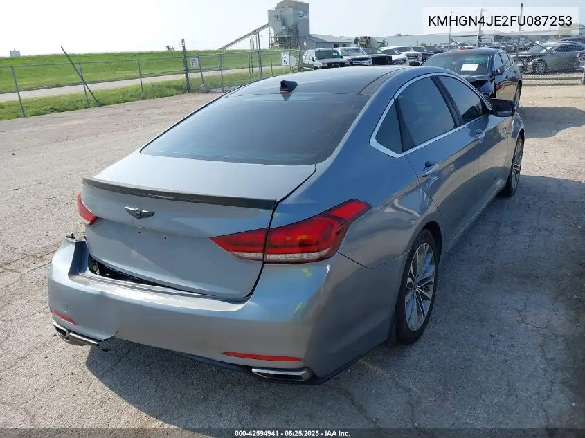 2015 Hyundai Genesis 3.8 VIN: KMHGN4JE2FU087253 Lot: 42594941