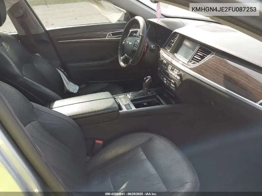 2015 Hyundai Genesis 3.8 VIN: KMHGN4JE2FU087253 Lot: 42594941