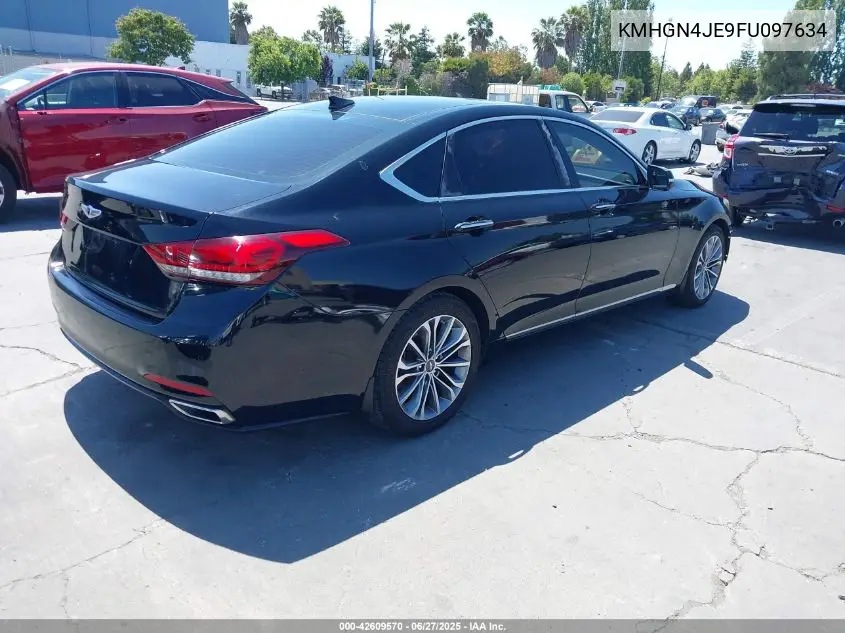 2015 Hyundai Genesis 3.8 VIN: KMHGN4JE9FU097634 Lot: 42609570