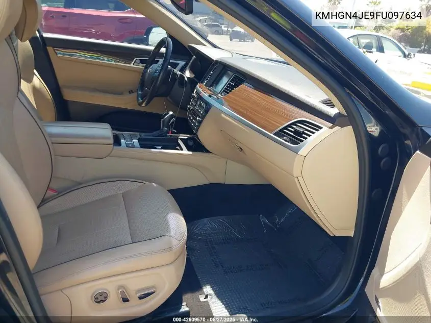 2015 Hyundai Genesis 3.8 VIN: KMHGN4JE9FU097634 Lot: 42609570
