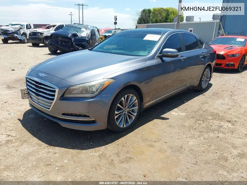 2015 Hyundai Genesis 3.8 VIN: KMHGN4JE2FU069321 Lot: 42614787