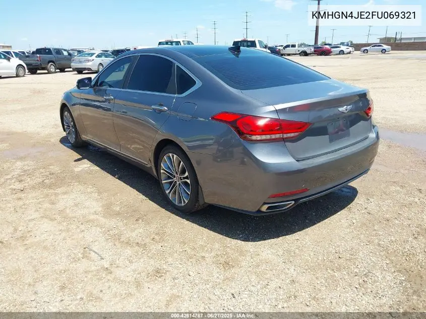 2015 Hyundai Genesis 3.8 VIN: KMHGN4JE2FU069321 Lot: 42614787