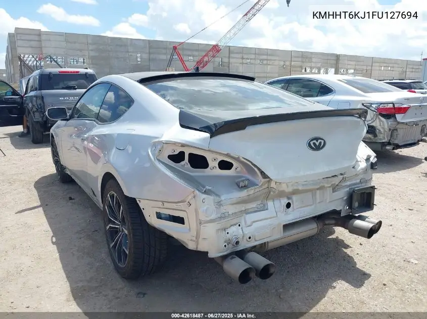 2015 Hyundai Genesis 3.8 Base VIN: KMHHT6KJ1FU127694 Lot: 42618487
