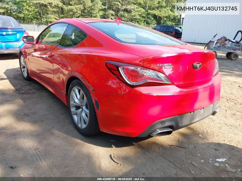 2016 Hyundai Genesis 3.8 Base VIN: KMHHT6KJ4GU132745 Lot: 42498729