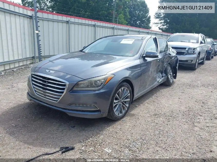2016 Hyundai Genesis 3.8L VIN: KMHGN4JE1GU121409 Lot: 42596669