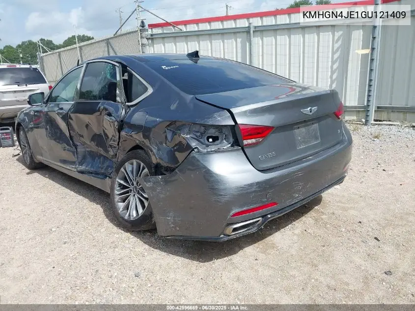 2016 Hyundai Genesis 3.8L VIN: KMHGN4JE1GU121409 Lot: 42596669