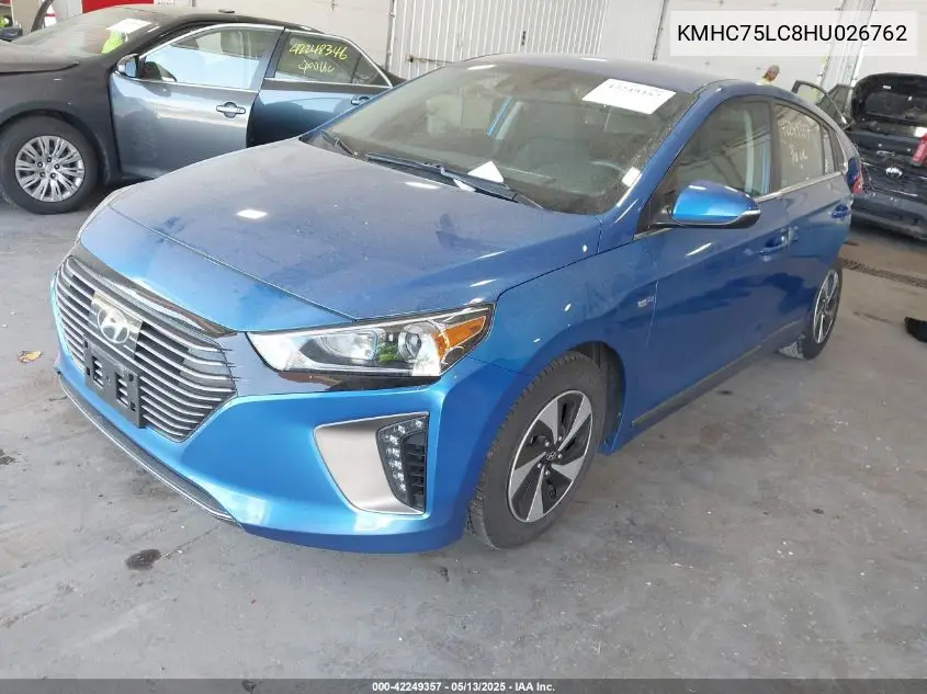 2017 Hyundai Ioniq Hybrid Sel VIN: KMHC75LC8HU026762 Lot: 42249357