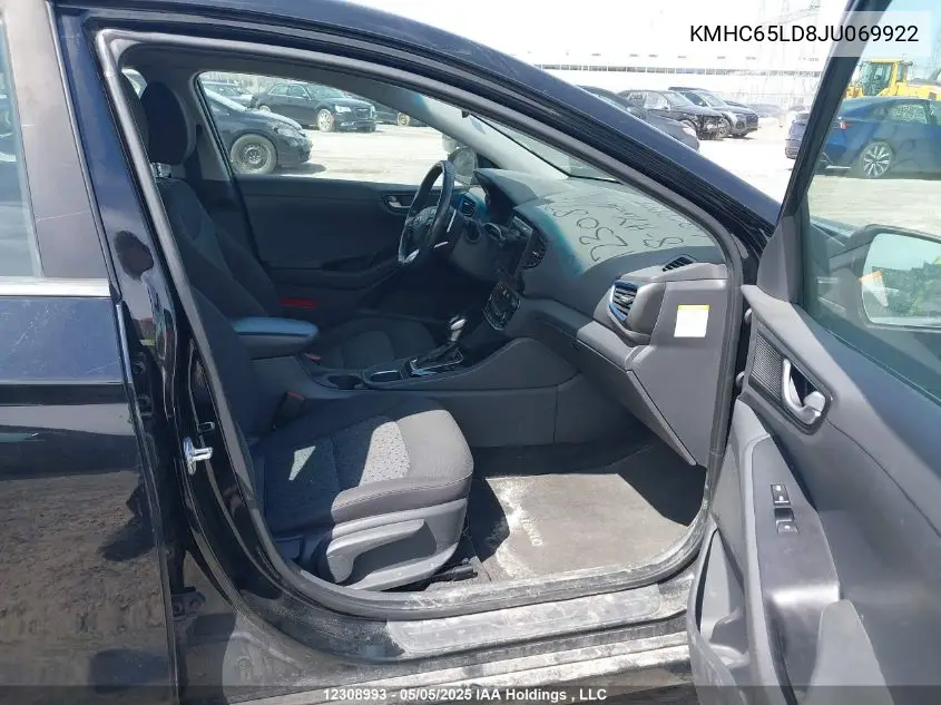 2018 Hyundai Ioniq VIN: KMHC65LD8JU069922 Lot: 12308993