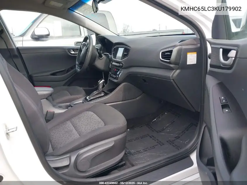 2019 Hyundai Ioniq Hybrid Blue VIN: KMHC65LC3KU179902 Lot: 42249502