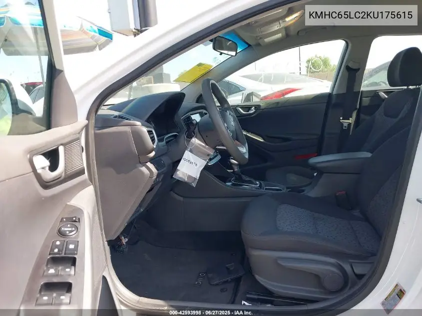 2019 Hyundai Ioniq Hybrid Blue VIN: KMHC65LC2KU175615 Lot: 42593998
