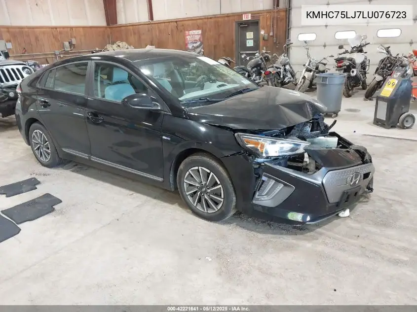 2020 Hyundai Ioniq Electric Se VIN: KMHC75LJ7LU076723 Lot: 42221641