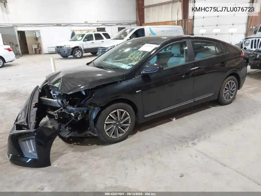 2020 Hyundai Ioniq Electric Se VIN: KMHC75LJ7LU076723 Lot: 42221641