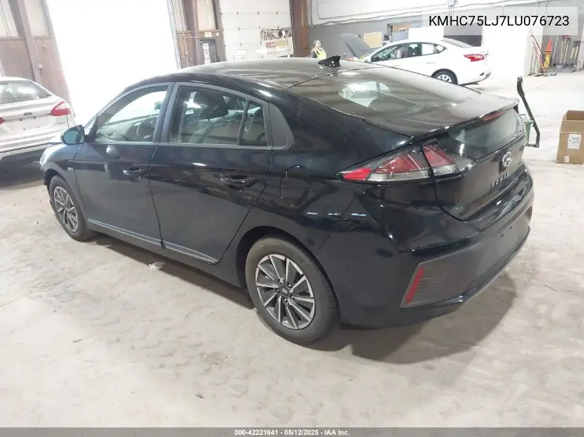 2020 Hyundai Ioniq Electric Se VIN: KMHC75LJ7LU076723 Lot: 42221641