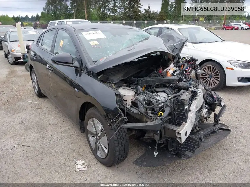 2020 Hyundai Ioniq Hybrid Blue VIN: KMHC65LC8LU239058 Lot: 42261068
