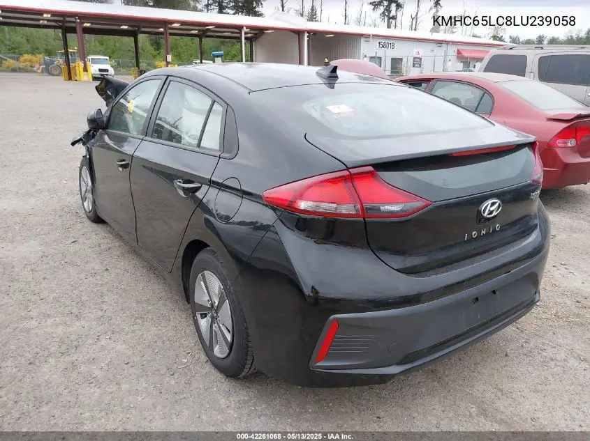 2020 Hyundai Ioniq Hybrid Blue VIN: KMHC65LC8LU239058 Lot: 42261068