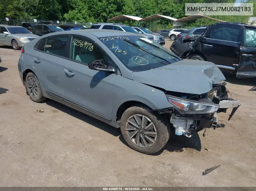 2021 Hyundai Ioniq Se VIN: KMHC75LJ7MU082183 Lot: 42569778