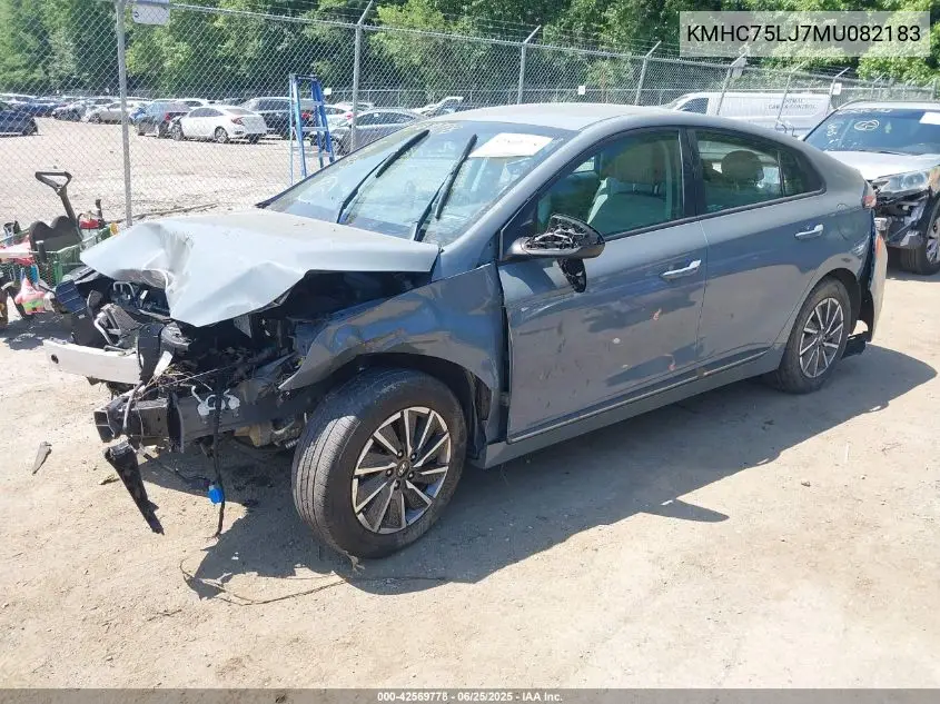 2021 Hyundai Ioniq Se VIN: KMHC75LJ7MU082183 Lot: 42569778