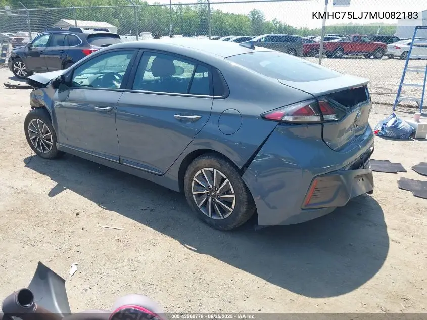 2021 Hyundai Ioniq Se VIN: KMHC75LJ7MU082183 Lot: 42569778