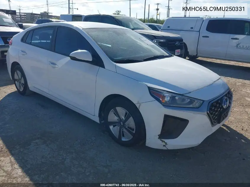 2021 Hyundai Ioniq Hybrid Blue VIN: KMHC65LC9MU250331 Lot: 42607743