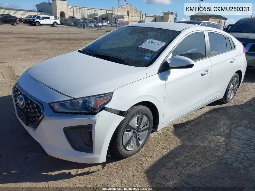 2021 Hyundai Ioniq Hybrid Blue VIN: KMHC65LC9MU250331 Lot: 42607743