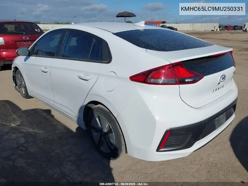 2021 Hyundai Ioniq Hybrid Blue VIN: KMHC65LC9MU250331 Lot: 42607743