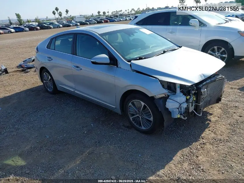 2022 Hyundai Ioniq Plug-In Hybrid Limited VIN: KMHCX5LD2NU281556 Lot: 42587433