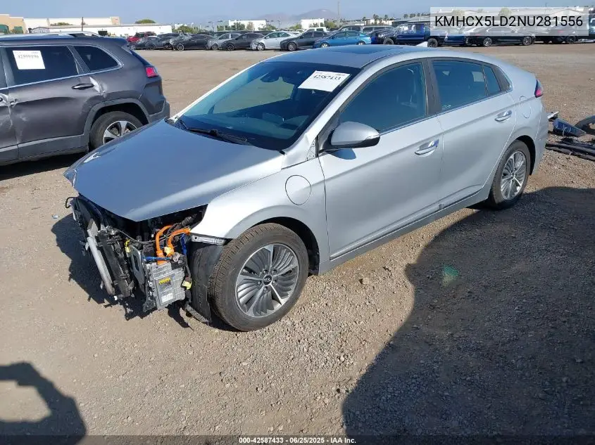 2022 Hyundai Ioniq Plug-In Hybrid Limited VIN: KMHCX5LD2NU281556 Lot: 42587433