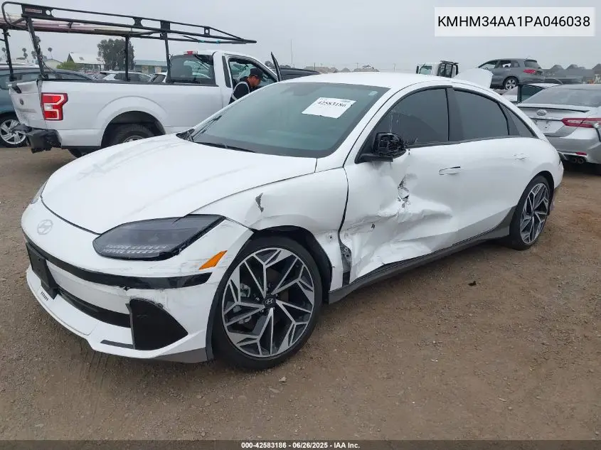 2023 Hyundai Ioniq 6 Sel VIN: KMHM34AA1PA046038 Lot: 42583186
