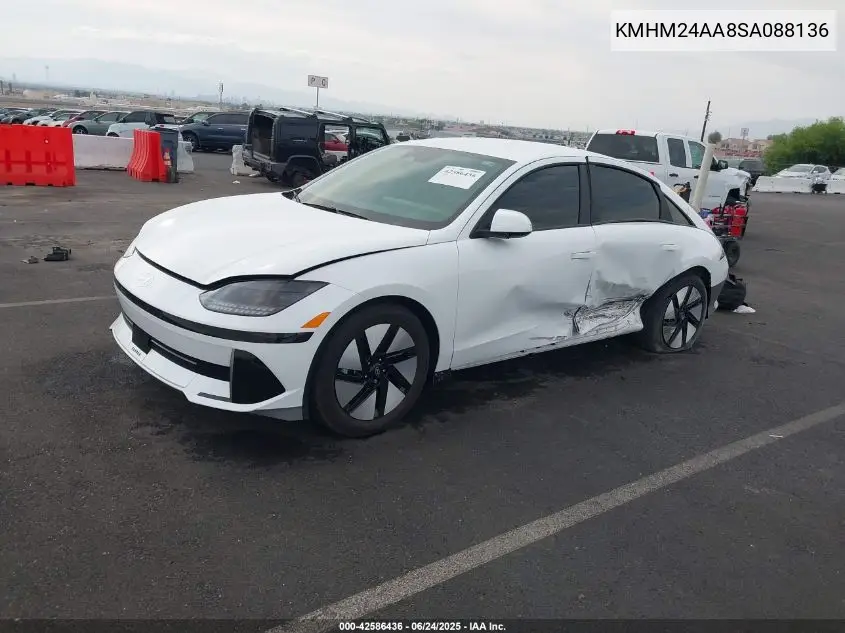2025 Hyundai Ioniq 6 Se VIN: KMHM24AA8SA088136 Lot: 42586436