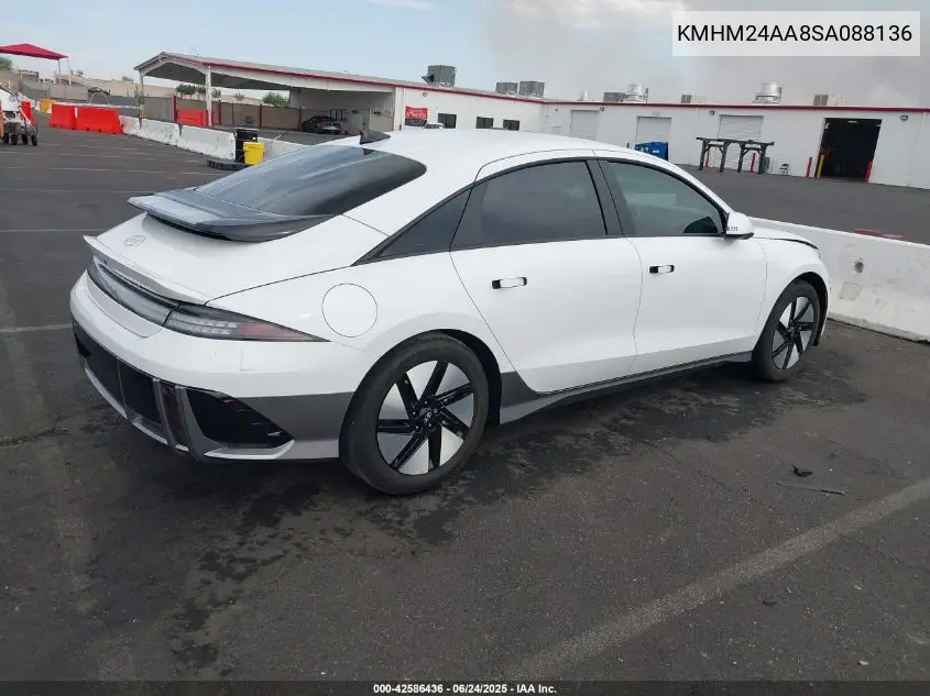 2025 Hyundai Ioniq 6 Se VIN: KMHM24AA8SA088136 Lot: 42586436