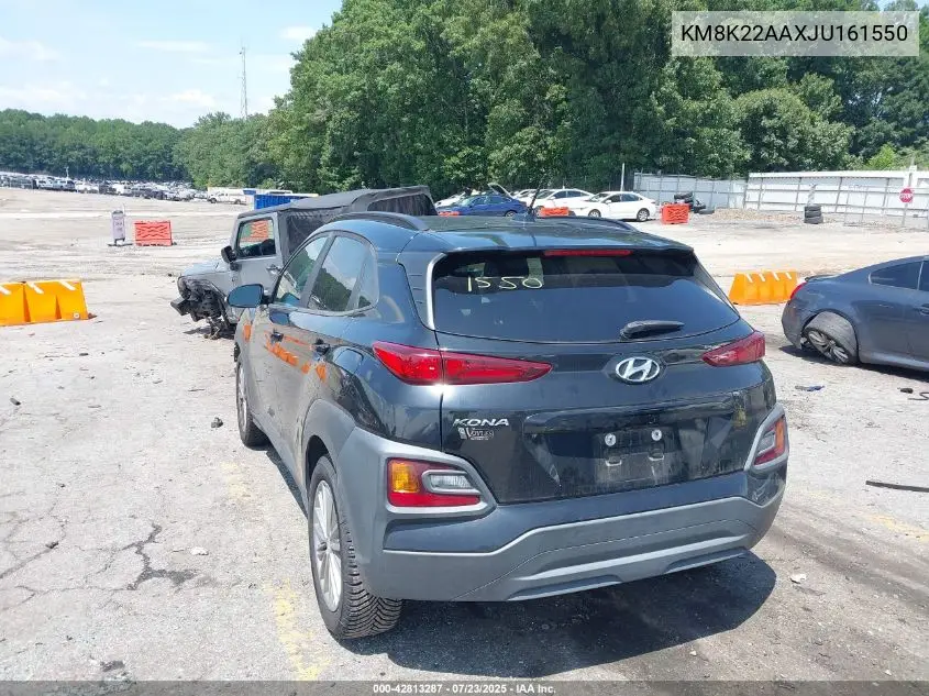 2018 Hyundai Kona Sel VIN: KM8K22AAXJU161550 Lot: 42813287