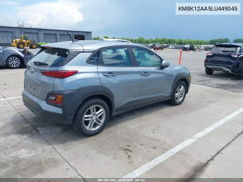 2020 Hyundai Kona Se VIN: KM8K12AA5LU449045 Lot: 42613408