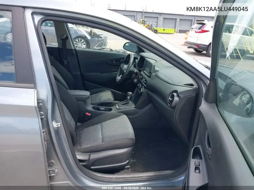 2020 Hyundai Kona Se VIN: KM8K12AA5LU449045 Lot: 42613408