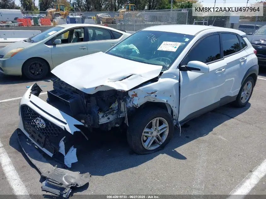 2020 Hyundai Kona Se VIN: KM8K12AAXLU497964 Lot: 42619733